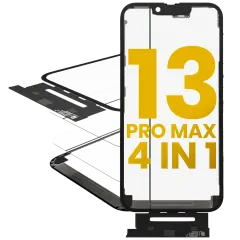 4 in 1 Short  Flex (Digitizer Touch With Glass + OCA + Frame Pre-installed) For iPhone 13 Pro Max (OCA Master)