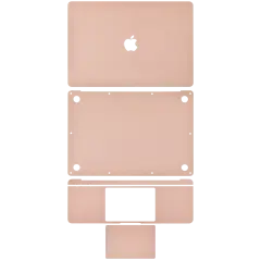 4in1 (Top, Bottom, Keyboard, Trackpad) Skin For  MacBook Air 13" A1932 (2018-2019) / A2179 (2020) (Rose Gold)