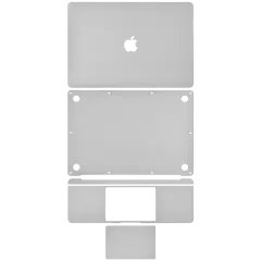 4in1 (Top, Bottom, Keyboard, Trackpad) Skin For  MacBook Air 13" A1932 (2018-2019) / A2179 (2020) (Silver)