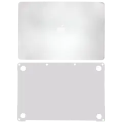 2 in 1 (Top and Bottom) Skin For MacBook Pro 13" A1989 (2018-2019) / A2159 (2019) / A1706 (2016-2017) (Silver)