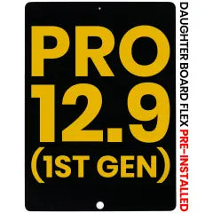 LCD Assembly With Digitizer & Daughter Board Flex Pre-Installed For iPad Pro 12.9" 1st Gen (2015) (Refurbished) (Black)