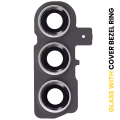 Back Camera Lens With Cover Bezel Ring For Samsung Galaxy S23 5G / S23 Plus 5G (Lime)
