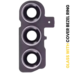 Back Camera Lens With Cover Bezel Ring For Samsung Galaxy S23 5G / S23 Plus 5G (Lavender)