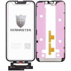 4 in 1 Short Flex (Digitizer Touch With Glass + OCA + Frame Pre-installed) For iPhone 14 (OCA Master)