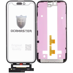 4 in 1 Short Flex (Digitizer Touch With Glass + OCA + Frame Pre-installed) For iPhone 15 (OCA Master)