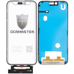 4 in 1 Short Flex (Digitizer Touch With Glass + OCA + Frame Pre-installed) For iPhone 15 Pro Max (OCA Master)