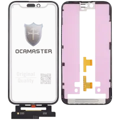 4 in 1 Short Flex (Digitizer Touch With Glass + OCA + Frame Pre-installed) For iPhone 15 Plus (OCA Master)