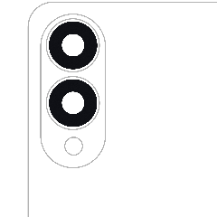 Back Camera Lens (Glass Only) With Adhesive For Samsung Galaxy S25 Edge (S937) (2 Piece Set) (All Colors)