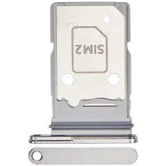 Dual Sim Card Tray For Samsung Galaxy Z Fold 7 (F966) (Premium) (Silver Shadow)