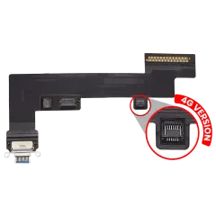 Charging Port Flex Cable For iPad Air 5 (Cellular) (Premium) (Blue)