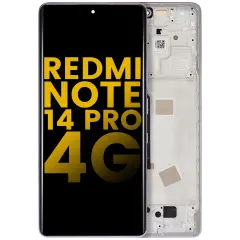 OLED Assembly With Frame For Xiaomi Redmi Note 14 Pro 4G (Refurbished) (Aurora Purple)