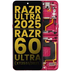 OLED Assembly With Frame For Motorola Razr Ultra 2025 (XT2551 / 2025) / Razr 60 Ultra (XT2551 / 2025) (Refurbished) (Cabaret)