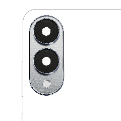 Back Camera Lens With Cover Bezel Ring For Samsung Galaxy S25 Edge (S937) (Titanium Silver)