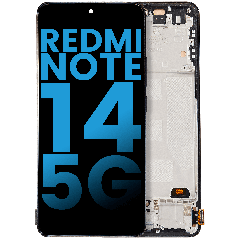 LCD Assembly With Frame For Xiaomi Redmi Note 14 5G (Aftermarket: Incell) (Midnight Black)
