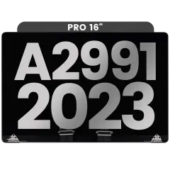 Complete LCD Display Assembly For MacBook Pro 16" A2991 (2023)  (Used OEM Pull: Grade B) (Space Black)