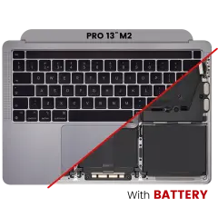 Top Case Assembly With Battery And Keyboard For MacBook Pro 13" A2338 (2020)  / (Space Gray) (US Keyboard)