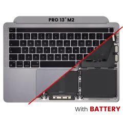 Top Case Assembly With Battery And Keyboard For MacBook Pro 13" A2338 (2020)  / (Space Gray) (UK Keyboard)