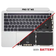 Top Case Assembly With Battery And Keyboard For MacBook Pro 13" A2338 (2020)  / (Silver) (US Keyboard)