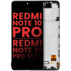OLED Assembly With Frame For Xiaomi Redmi Note 10 Pro / Redmi Note 10 Pro Max (Aftermarket Plus) (All Colors)