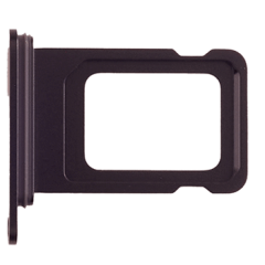 Single SIM Card Tray For iPhone 16e (Genuine OEM) (Black)