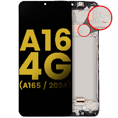 OLED Assembly With Frame For Samsung Galaxy A16 4G (A165 / 2024) (Refurbished) (All Colors)