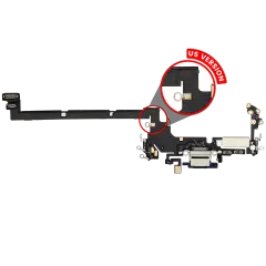 Charging Port Flex Cable For iPhone 17 Pro (Premium) (US Version) (Deep Blue)