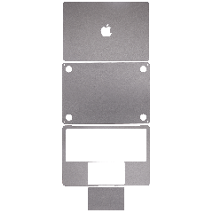 4in1 (Top, Bottom, Keyboard, Trackpad) Skin For MacBook Air 13" (A3113 / 2024) (M3) (Gray)