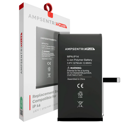 Battery | for: iPhone 14 AmpSentrix Plus (No Message)
