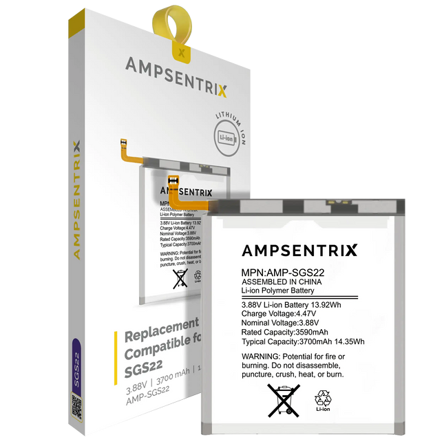 Battery | for: Samsung Galaxy S22 | AmpSentrix Pro (OEM Core)