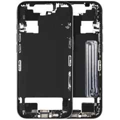Mid-Frame Housing W/ Charging Port Flex & Small Parts For iPhone Air (US / EU Version) (Used OEM Pull: Grade A) (Sky Blue)