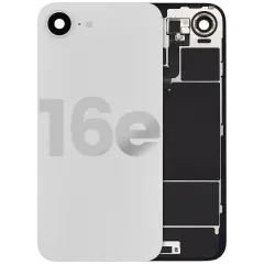 Back Glass w/ MagSafe Magnet & NFC & Flashlight Flex For iPhone 16e (Used OEM Pull: Grade B) (White)