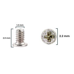 Screw Set (M1.2 x 2.0 x 2.2D) Cross Head for iPhone 6S (200 Pack) (Service Pack)