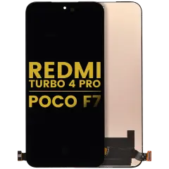 OLED Assembly  Without Frame For Xiaomi 15T 5G / Xiaomi Redmi Turbo 4 Pro / Xiaomi Poco F7 (Refurbished) (All Colors)