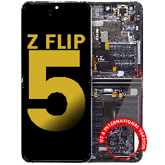 Inner OLED Assembly With Frame For Samsung Galaxy Z Flip 5 5G (US & International) (Refurbished) (Graphite)