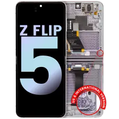 Inner OLED Assembly With Frame For Samsung Galaxy Z Flip 5 5G (US & International) (Service Pack) (Lavender)