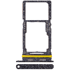 Dual Sim Card Tray For Samsung Galaxy A17 5G (A176 / 2025) (Premium) (Black)