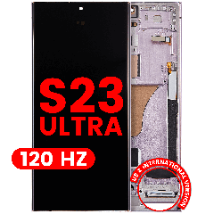 OLED Assembly With Frame For Samsung Galaxy S23 Ultra (US & International) (Aftermarket Plus) (120Hz) (Lavender)
