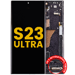OLED Assembly With Frame For Samsung Galaxy S23 Ultra (US & International) (Refurbished) (Phantom Black)