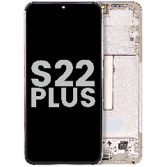 OLED Assembly With Frame For Samsung Galaxy S22 Plus 5G (Used OEM Pull: Grade A) (Pink Gold)