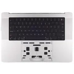 Top Case with Battery and Keyboard For MacBook Pro 16" A2991 (2023) (ISO Russian) (Genuine OEM) (Silver)