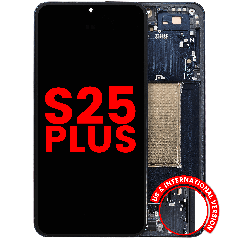 OLED Assembly With Frame For Samsung Galaxy S25 Plus 5G  (US & International Version) (Aftermarket Plus) (Blue Black)