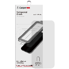 Casper Snap Tempered Glass Compatible For iPhone 13 / 13 Pro / 14 / 16e (Retail Pack) (AR Clear)