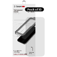 Casper Snap Tempered Glass Compatible For iPhone 14 Pro (10 Pack) (AR Clear)