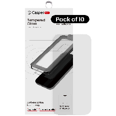 Casper Snap Tempered Glass Compatible For iPhone 14 Pro Max (10 Pack) (AR Clear)