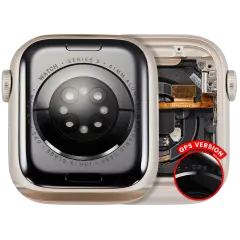 Housing Assembly Compatible For Watch Series 9 (41MM) (Used OEM Pull: Grade A) (GPS Version) (Aluminum / Starlight)
