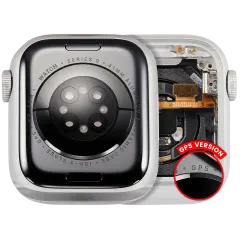 Housing Assembly Compatible For Watch Series 9 (41MM) (Used OEM Pull: Grade A) (GPS Version) (Aluminum / Silver)