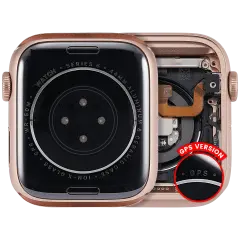 Housing Assembly Compatible For Watch Series 6 (44MM) (Used OEM Pull: Grade A) (GPS Version) (Aluminum / Rose Gold)
