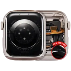 Housing Assembly Compatible For Watch Series 9 (45MM) (Used OEM Pull: Grade A) (GPS Version) (Aluminum / Starlight)