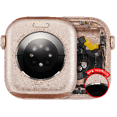Housing Assembly Compatible For Watch Series 10 (42MM) (Used OEM Pull: Grade A) (GPS Version) (Aluminum / Rose Gold)