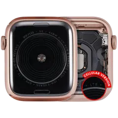 Housing Assembly Compatible For Watch Series SE 1st (44MM) (Used OEM Pull: Grade A) (Cellular Version) (Aluminum / Gold)